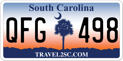 SC license plate QFG498