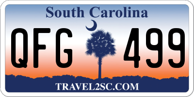 SC license plate QFG499