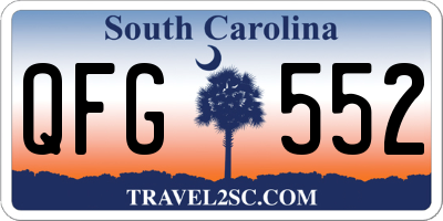 SC license plate QFG552