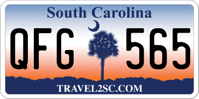 SC license plate QFG565
