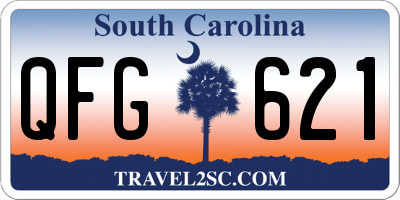 SC license plate QFG621