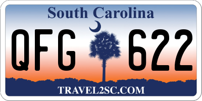 SC license plate QFG622