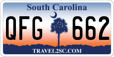 SC license plate QFG662