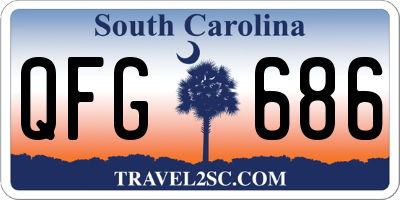 SC license plate QFG686
