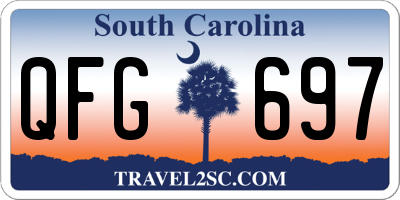 SC license plate QFG697