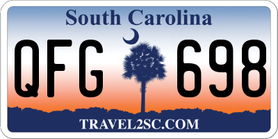 SC license plate QFG698