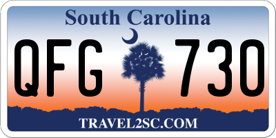 SC license plate QFG730
