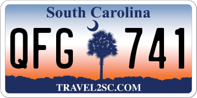 SC license plate QFG741