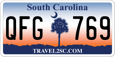 SC license plate QFG769
