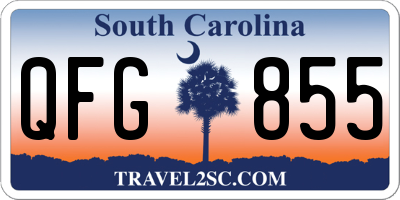 SC license plate QFG855