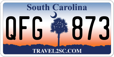 SC license plate QFG873