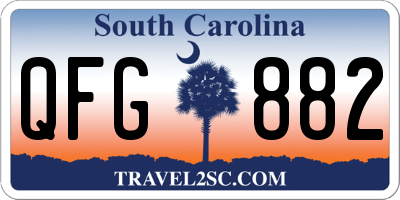 SC license plate QFG882