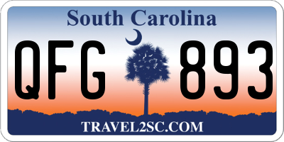SC license plate QFG893