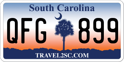 SC license plate QFG899