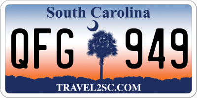 SC license plate QFG949