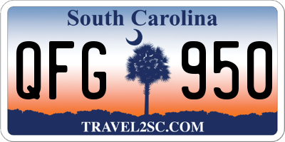 SC license plate QFG950