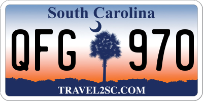 SC license plate QFG970