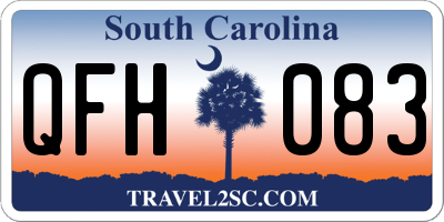 SC license plate QFH083