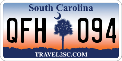 SC license plate QFH094