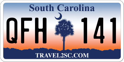 SC license plate QFH141