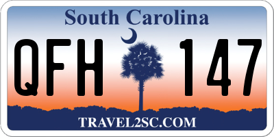 SC license plate QFH147