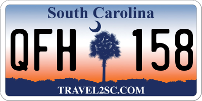 SC license plate QFH158