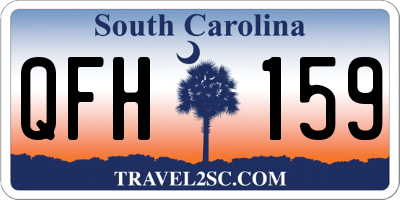 SC license plate QFH159