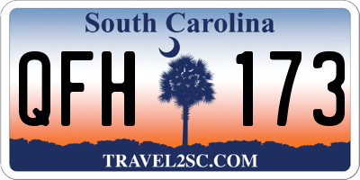 SC license plate QFH173