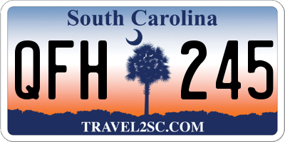SC license plate QFH245