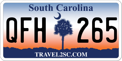 SC license plate QFH265