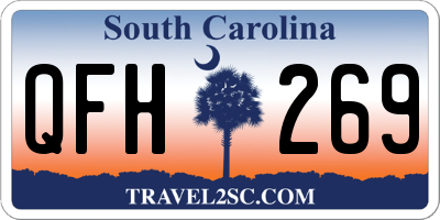 SC license plate QFH269