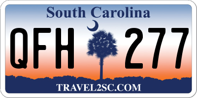 SC license plate QFH277