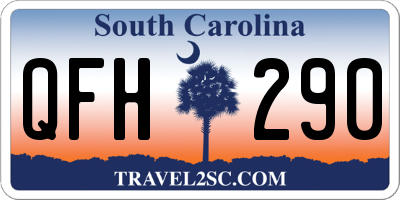 SC license plate QFH290