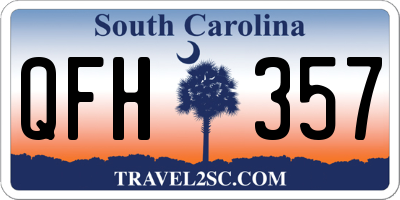 SC license plate QFH357