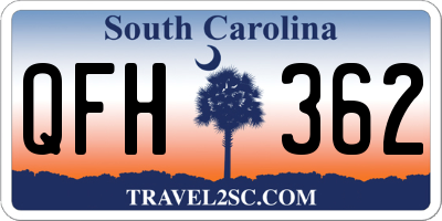 SC license plate QFH362