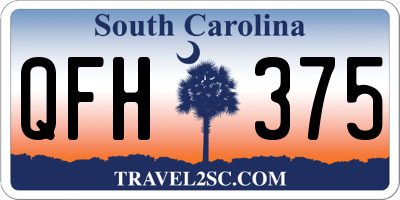 SC license plate QFH375