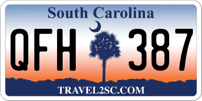 SC license plate QFH387