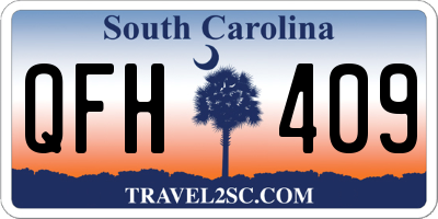 SC license plate QFH409