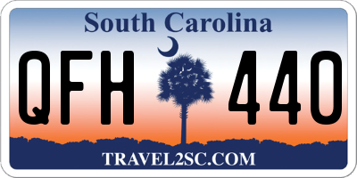 SC license plate QFH440