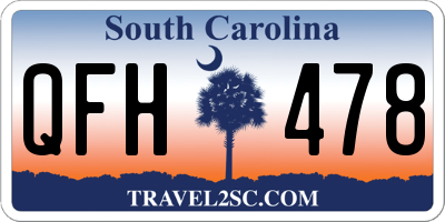 SC license plate QFH478