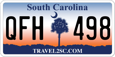 SC license plate QFH498