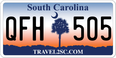 SC license plate QFH505