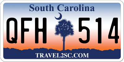 SC license plate QFH514