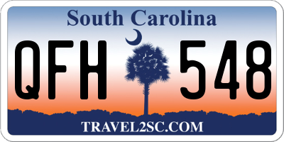 SC license plate QFH548