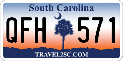 SC license plate QFH571