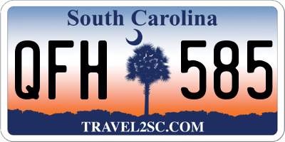 SC license plate QFH585