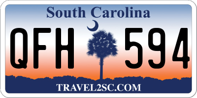 SC license plate QFH594