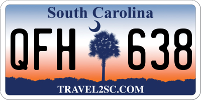SC license plate QFH638