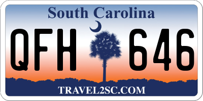 SC license plate QFH646