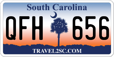 SC license plate QFH656